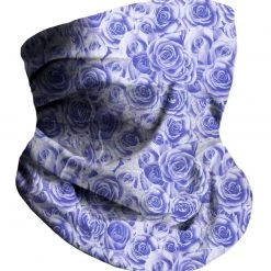 INTO THE AM Violet Roses Seamless Mask Bandana