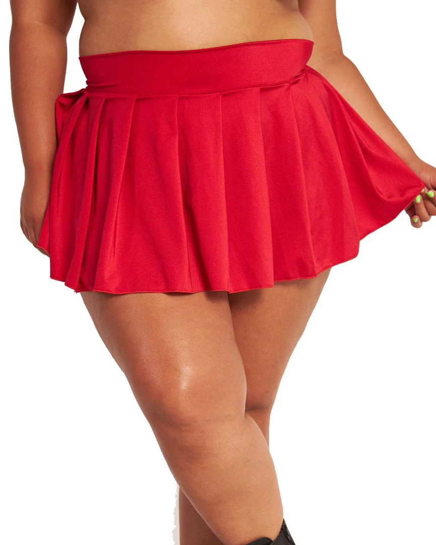 Body Language Clothing See U After Class Pleated Mini Skirt