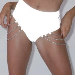 OhYes Set Me Free Reflective Booty Shorts Bottoms