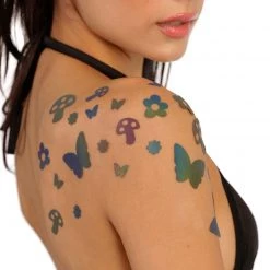 Sasswear X IHR Shroom Party Rainbow Reflective Body Stickers