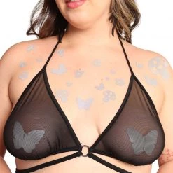 Sasswear X IHR Shroom Party Reflective Pasties And Body Stickers Set Trending Now