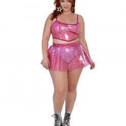 OhYes Sky Full Of Stars PVC Corset Top Clothing