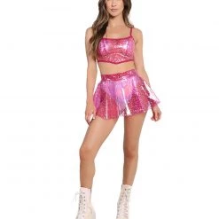 OhYes Sky Full Of Stars PVC Corset Top Clothing