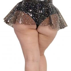 OhYes Sky Full Of Stars PVC Mini Skirt Clothing