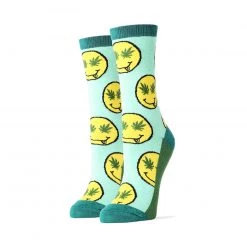 JY Designs And Creations Smile If You're High Socks Accessories
