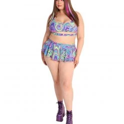 Dippin Daisies Sooo Trippy Skater Skirt Clothing