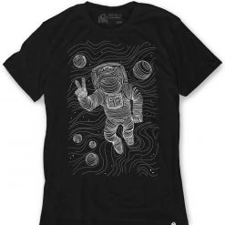 INTO THE AM Men Space Waves Glow-in-the-Dark Tee
