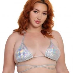 Day G Space Date Holo Wrap Around Bikini Top Tops