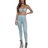 Hot & Delicious Black Bead Spectrum Sweetness Holographic Pants Set
