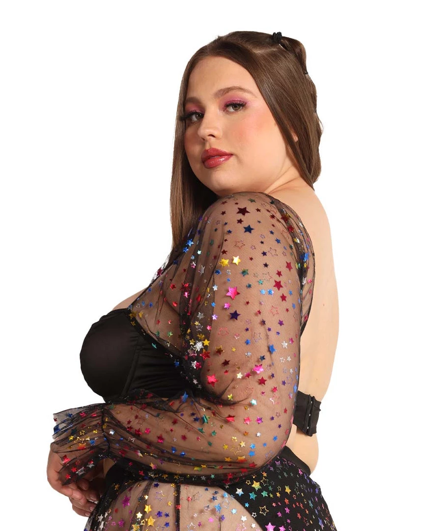 OhYes New Arrivals Star Bright Mesh Top