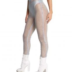 Hot & Delicious Black Bead Star Factor Fishnet Bottoms New Arrivals