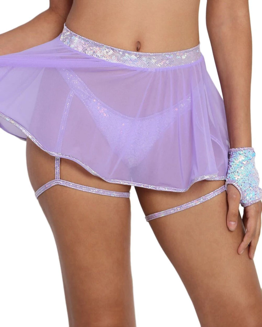 Bottoms Roma Stargazer Mesh Skirt