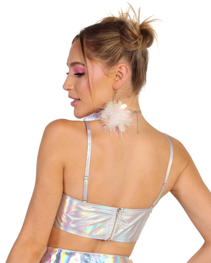 OhYes Stargirl Holo Corset Top Clothing