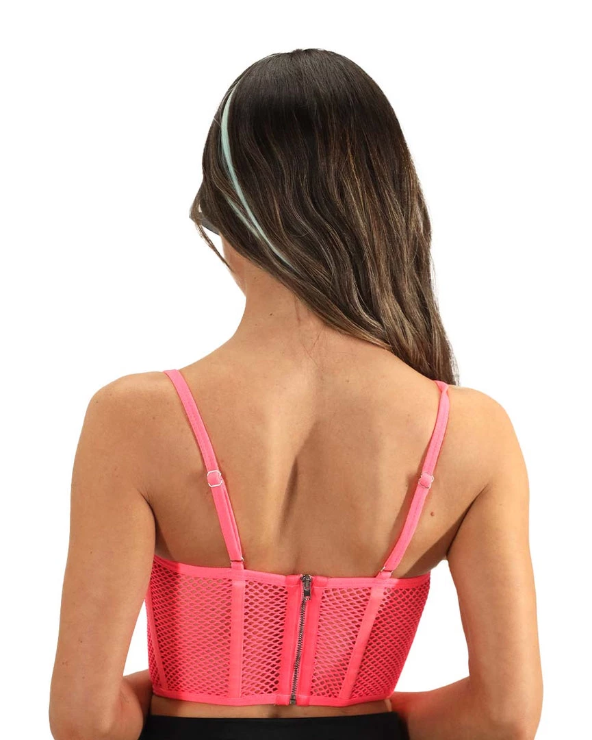 Kiki Riki Stick To The Rules Fishnet Bustier Clothing