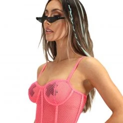 Kiki Riki Stick To The Rules Fishnet Bustier Clothing