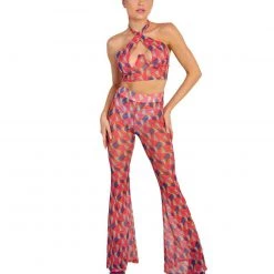 Day G Clothing Sugar High Mesh Corset Halter Top