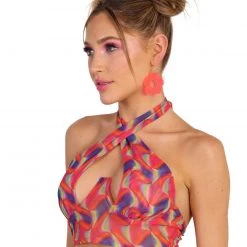 Day G Clothing Sugar High Mesh Corset Halter Top