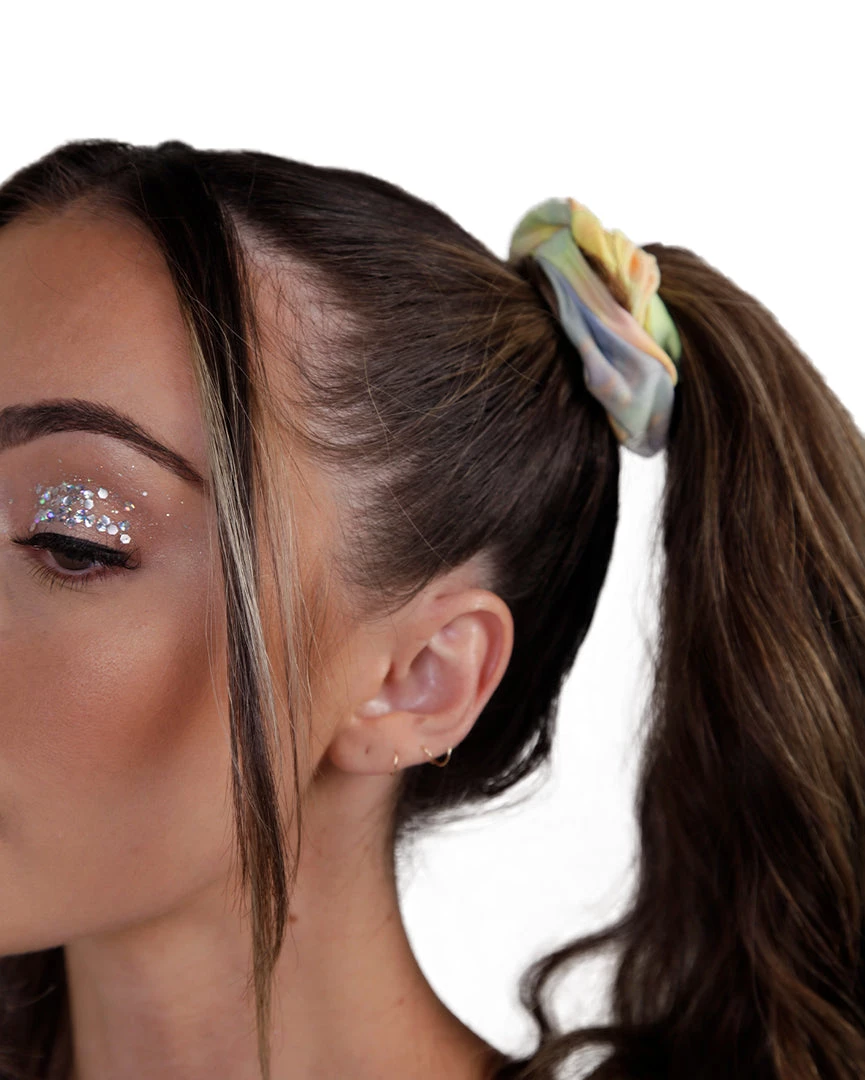 LA Seduction Sun Soaked Rainbow Tie-Dye Scrunchie