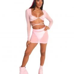 Top Chic Clothing Sweet Nothings Wrap Around Long Sleeve Top