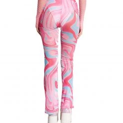 Hot & Delicious Black Bead New Arrivals Sweet Swirlz Mesh Bell Bottoms