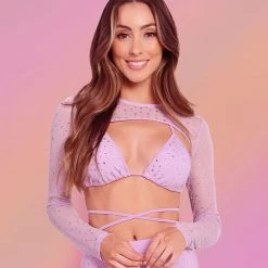 Banjul Tempt Me Stud Ultra Crop Top