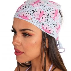 Girly Time To Fly Crochet Bandana