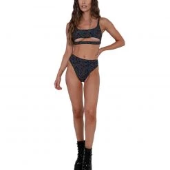 Dippin Daisies Trippy Drip Reflective Underboob Top