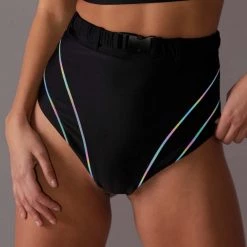 Cherry Mellow, Inc. Turn Up The Lights High-Waist Speed Clasp Rainbow Reflective Bottoms New Arrivals