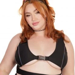 Cherry Mellow, Inc. Turn Up The Lights Speed Clasp Rainbow Reflective Crop Top New Arrivals