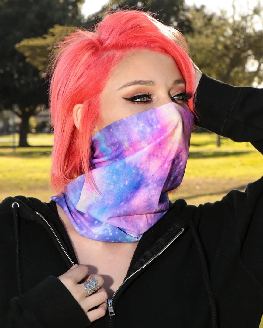 INTO THE AM Unicorn Nebula Seamless Mask Bandana