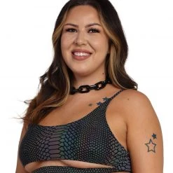 Dippin Daisies Tops Viper Queen Reflective Cutout Top