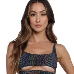 Dippin Daisies Tops Viper Queen Reflective Cutout Top