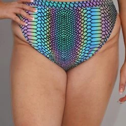 Dippin Daisies Bottoms Viper Queen Reflective High Waisted Shorts