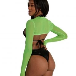 OhYes Wicked Sweet Speed Clasp Mesh Ultra Crop Top Clothing
