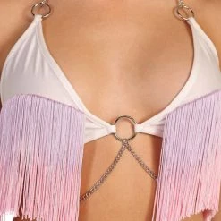 OhYes Wildest Dreams Fringe Halter Top Clothing