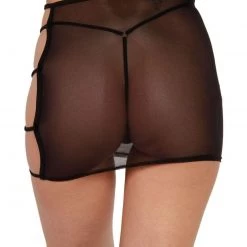 One By One Apparel Bad Lil Bish Cut Out Mini Skirt