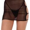 One By One Apparel Bad Lil Bish Cut Out Mini Skirt