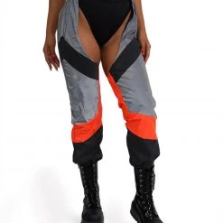 Hot & Delicious Black Bead Clothing Gettin' Down Reflective Chaps