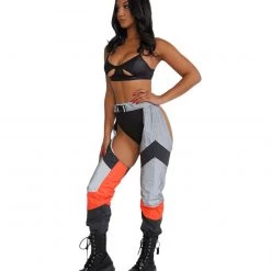 Hot & Delicious Black Bead Clothing Gettin' Down Reflective Chaps