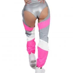 Hot & Delicious Black Bead Now U See Me Reflective Chaps Clothing