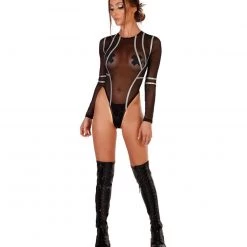 Banjul Clothing Reflective Wave Mesh Bodysuit