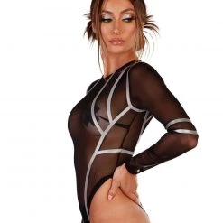 Banjul Clothing Reflective Wave Mesh Bodysuit