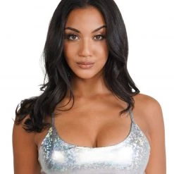 Hot & Delicious Black Bead Nova Babe Two Piece Holo Set