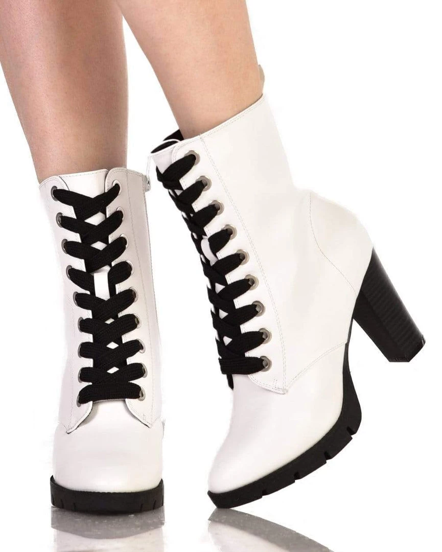 Joia Shoes 2 Heeled Combat Boots