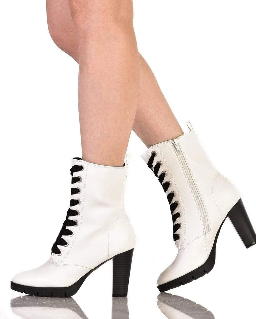 Joia Shoes 2 Heeled Combat Boots