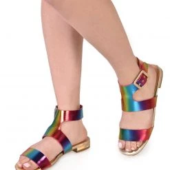 J.P. Original Corp Rainbow Day Holographic Sandals Shoes