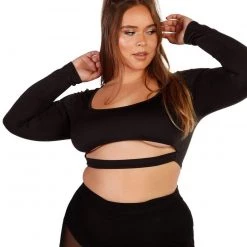 Day G Always Sleek Underboob Long Sleeve Top