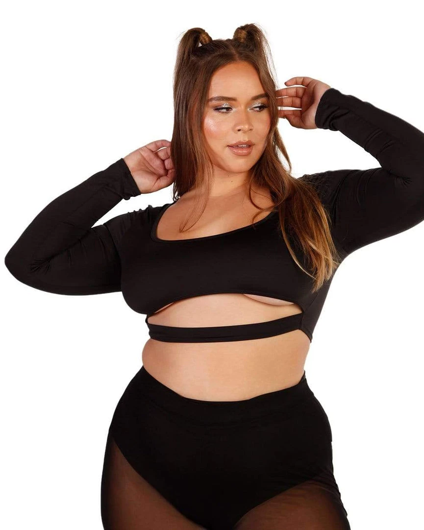 Day G Always Sleek Underboob Long Sleeve Top