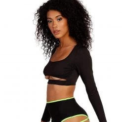 Day G Always Sleek Underboob Long Sleeve Top