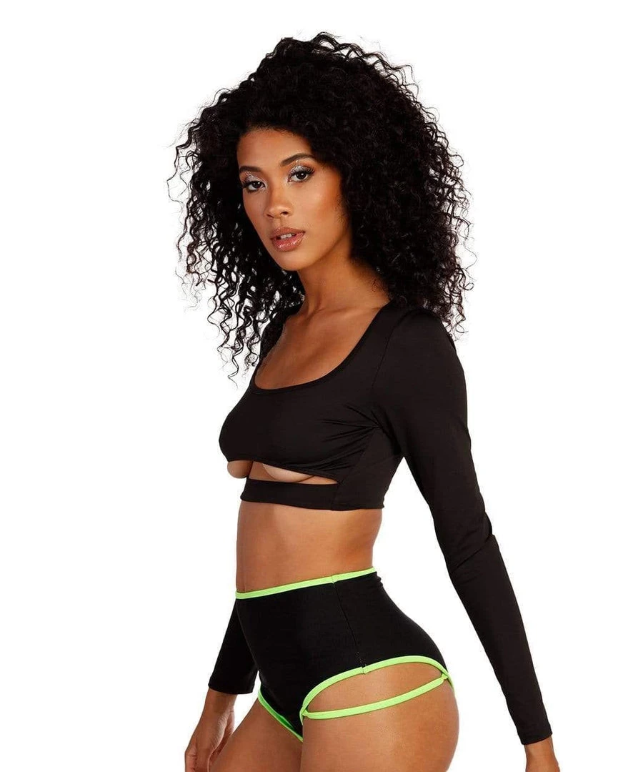 Day G Always Sleek Underboob Long Sleeve Top